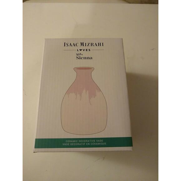 Issac Mizrahi Loves xo, Sienna Vase New in Box - Picture 1 of 6